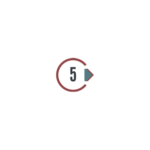 Ok işaretli 5 sayısı