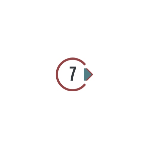 Ok işaretli 7 sayısı