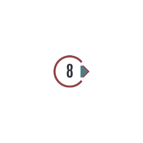 Ok işaretli 8 sayısı